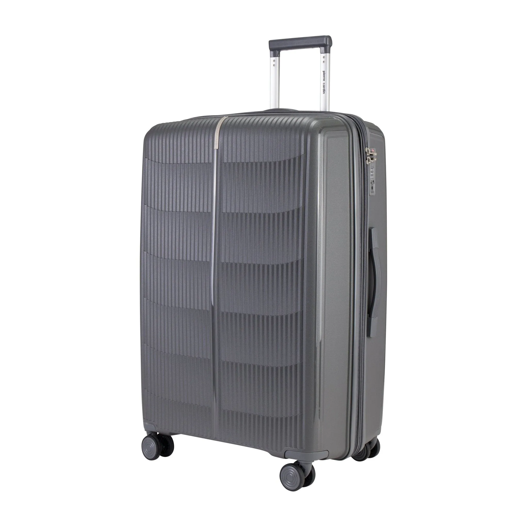 PP Suitcases Set Of 3 with Free Beauty Case-D.Grey