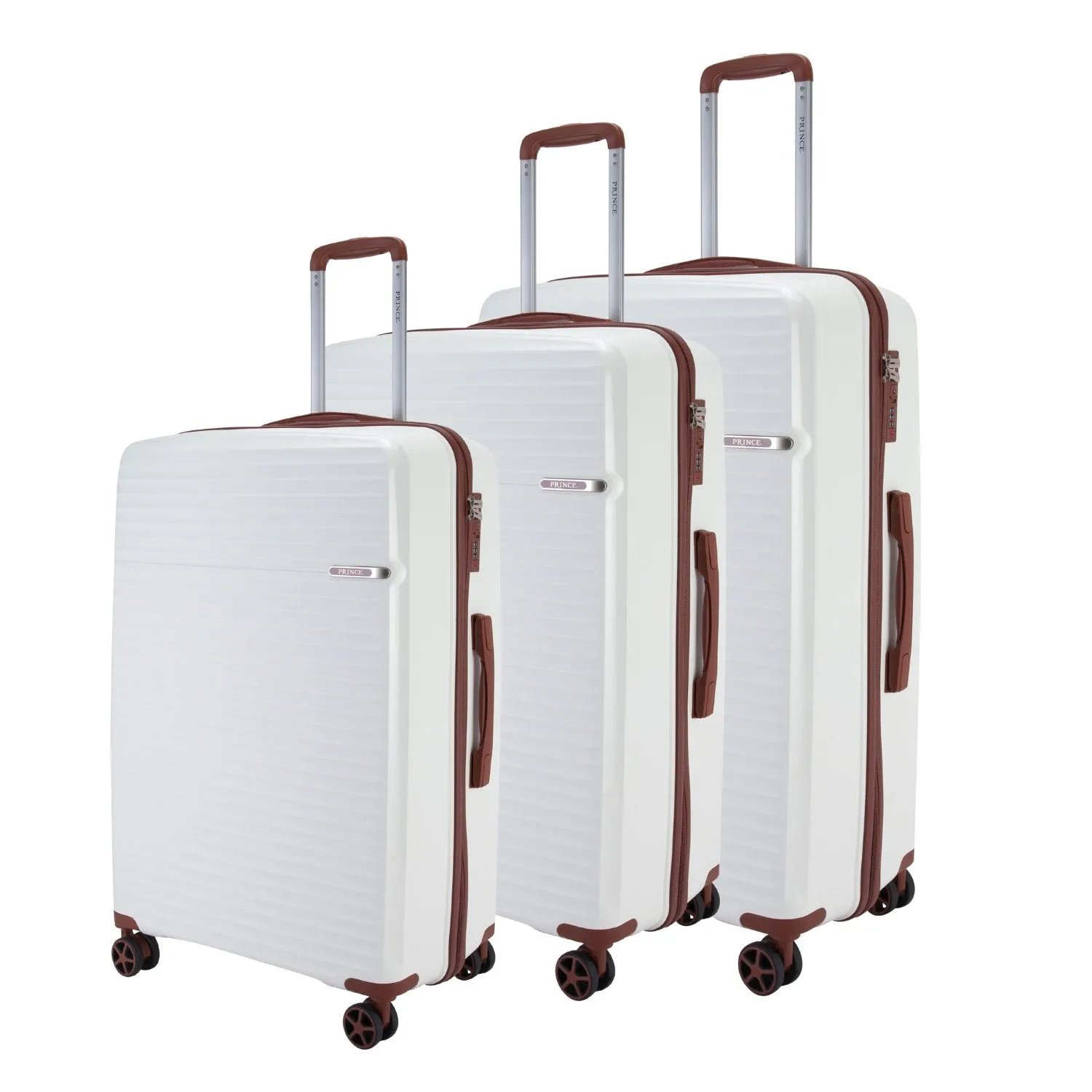 Prince Hardside Suitcase Set of 3-Champagne PR16710