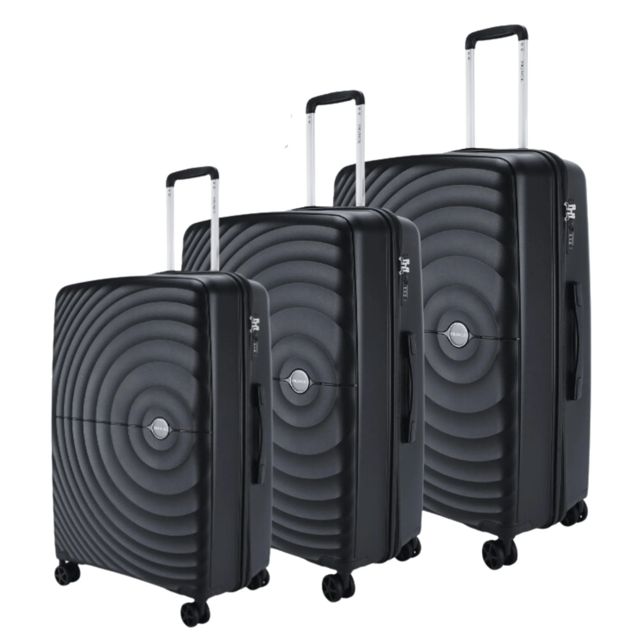 Prince Hardside Suitcase Set of 3-Navy PR16709