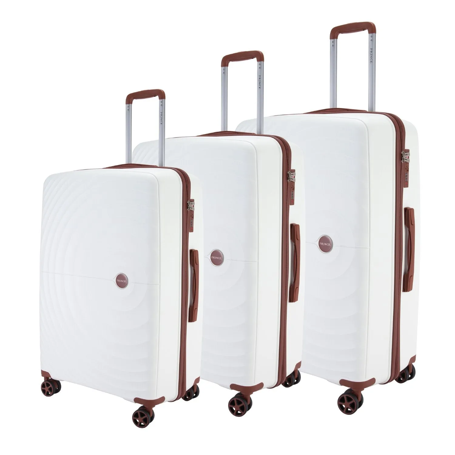 Prince Hardside Suitcase Set of 3-Navy PR16709