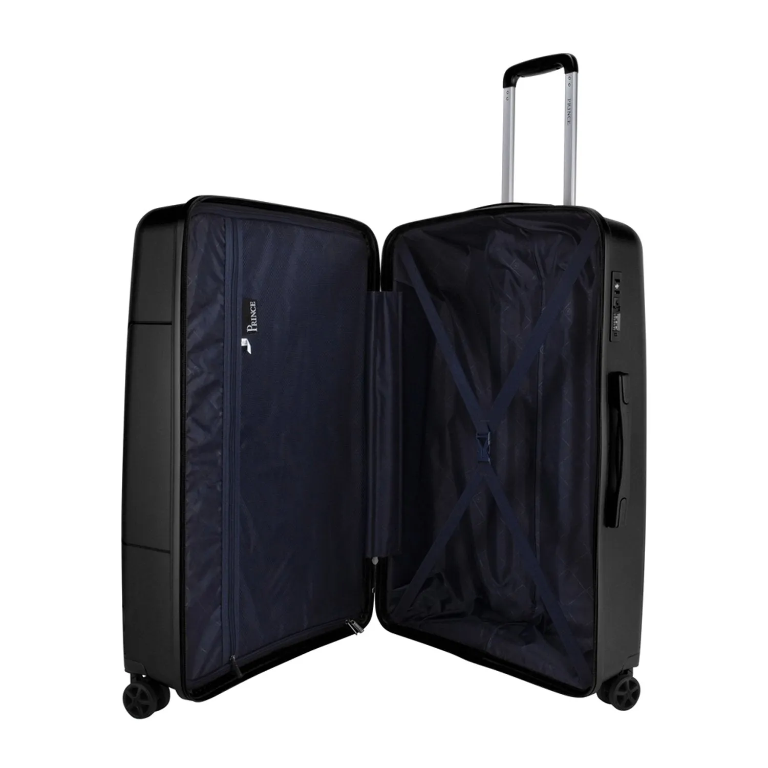 Prince Upright Suitcase Set of 3-Black PR16708