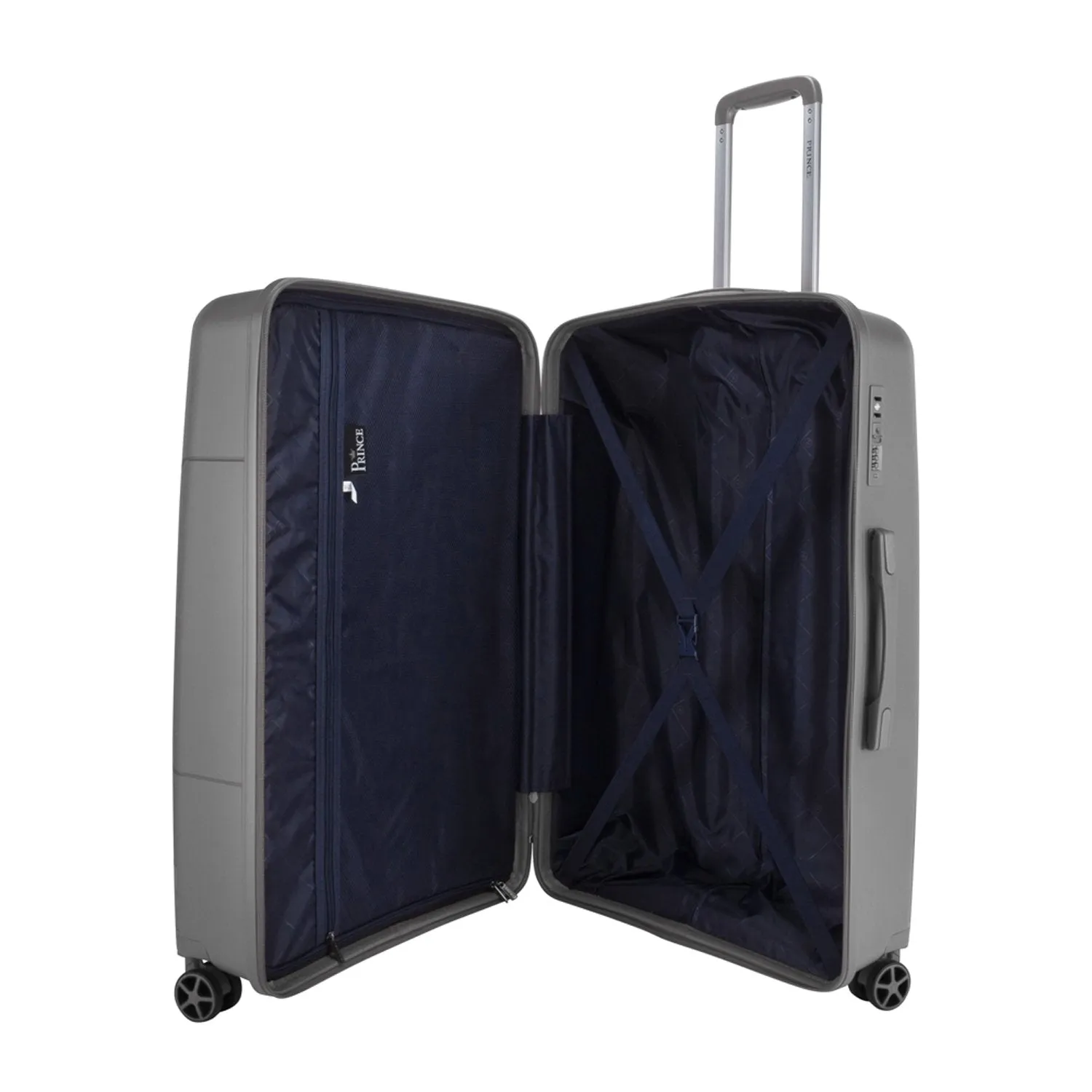 Prince Upright Suitcase Set of 3-Grey PR16708