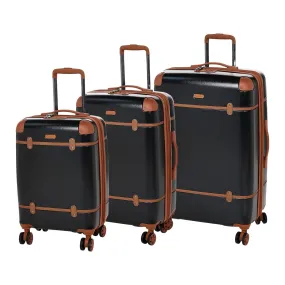 Quebec Hardcase Trolley set of 3 - Black