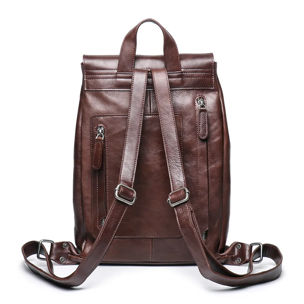 Retro Persoanal Design Leather Backpack L9019