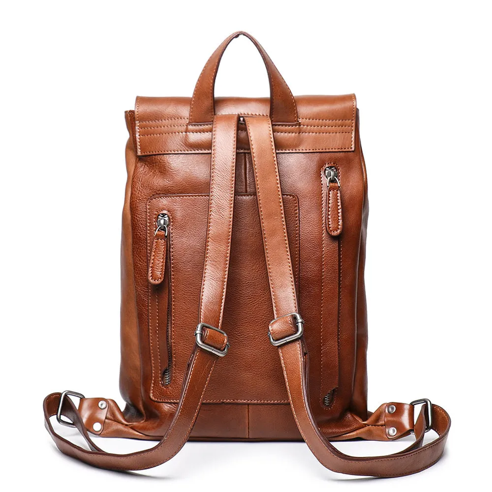 Retro Persoanal Design Leather Backpack L9019