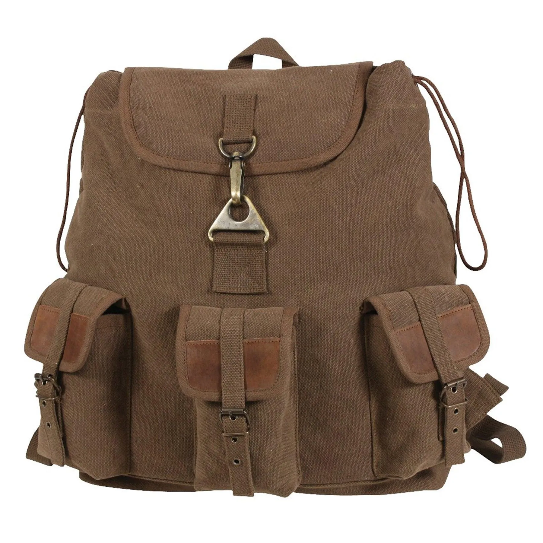 Rothco Vintage Canvas Wayfarer Backpack w/ Leather Accents