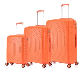 Set of 3 Polypropylene Hard Shell PP20 - Orange