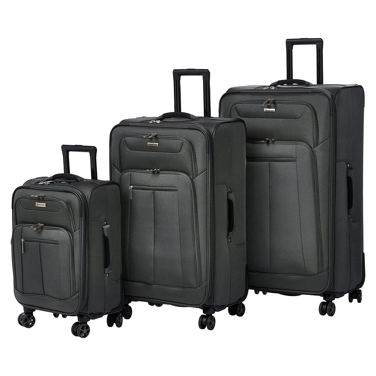 Softcase Trolley-PC86306 Set of 3 - Black