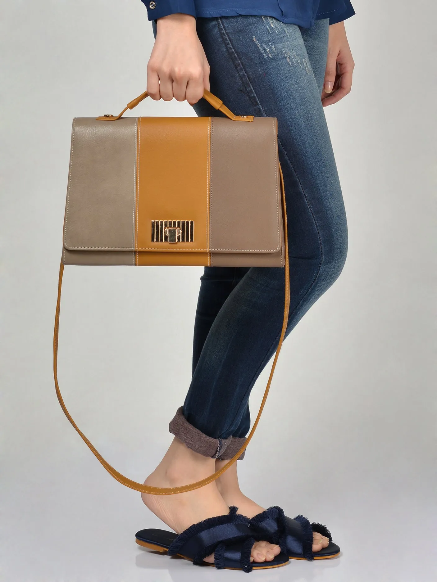 Three-Toned Handbag