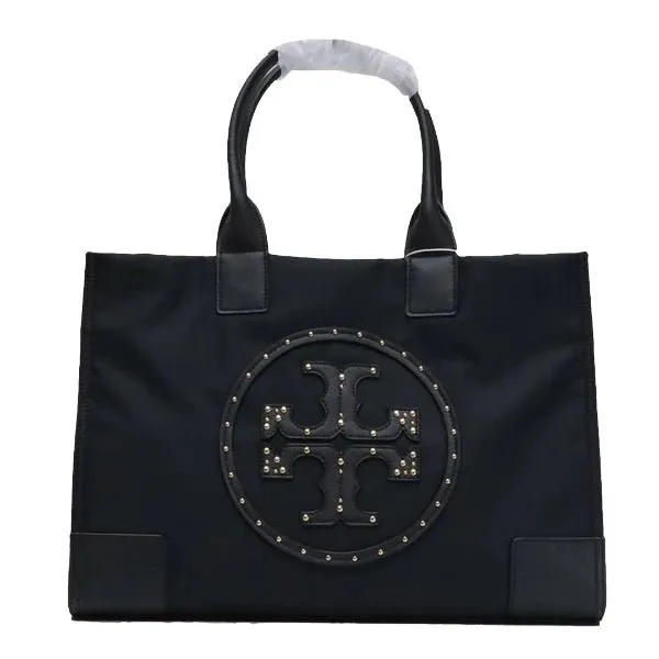 Tory Burch Bag Black Ella Stud Logo -TB39790