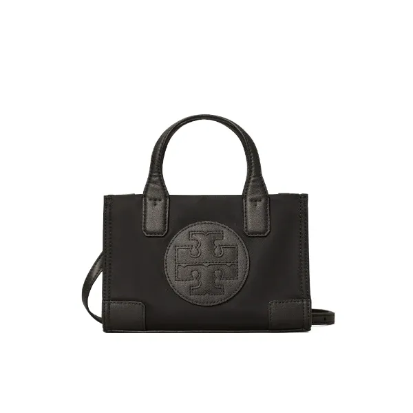 Tory Burch Nylon Ella Micro Tote Bag Black -TB82444