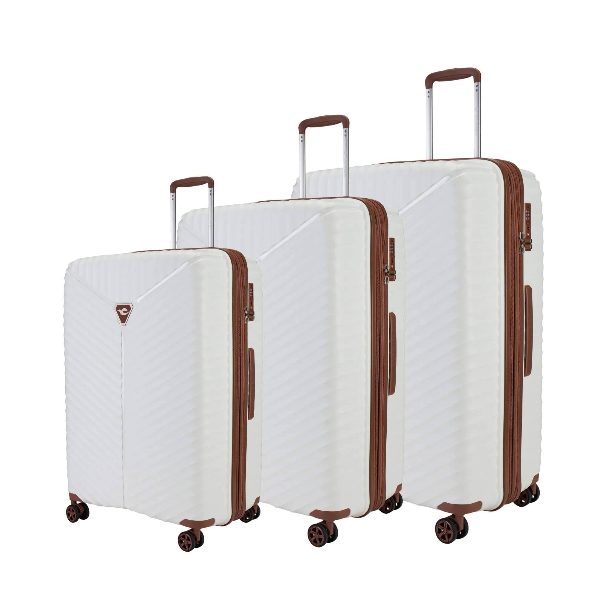 Turin Suitcases Set of 3   Beauty Case - Dark Grey