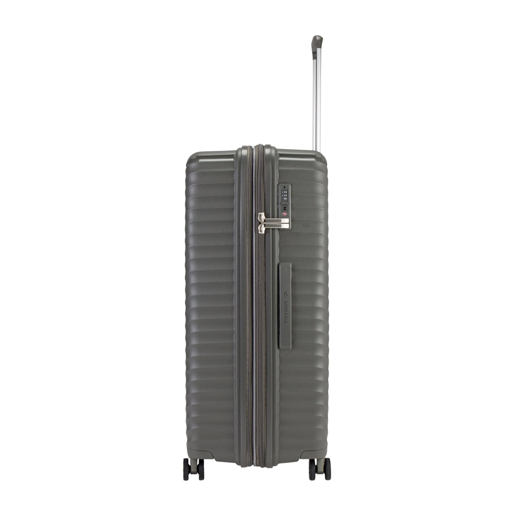 Turin Suitcases Set of 3   Beauty Case - Dark Grey