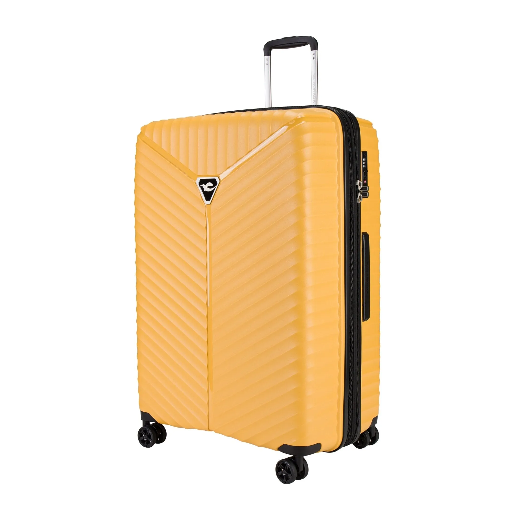 Turin Suitcases Set of 3   Beauty Case - Gold Orange