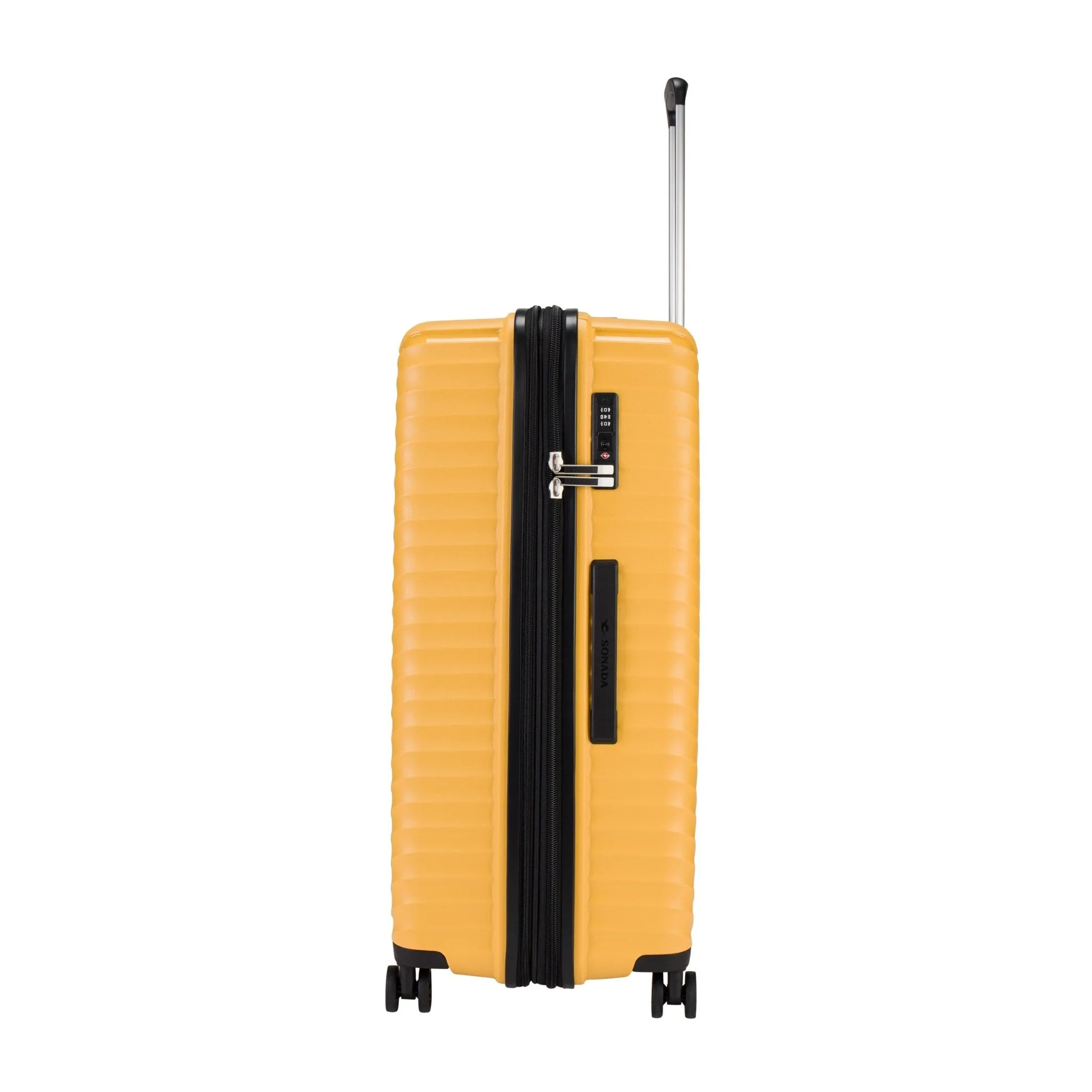 Turin Suitcases Set of 3   Beauty Case - Gold Orange