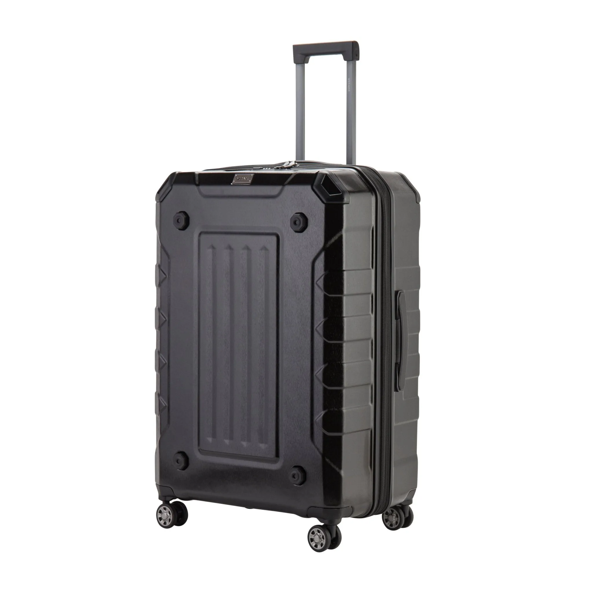 Upright Suitcase Black Set Of 3