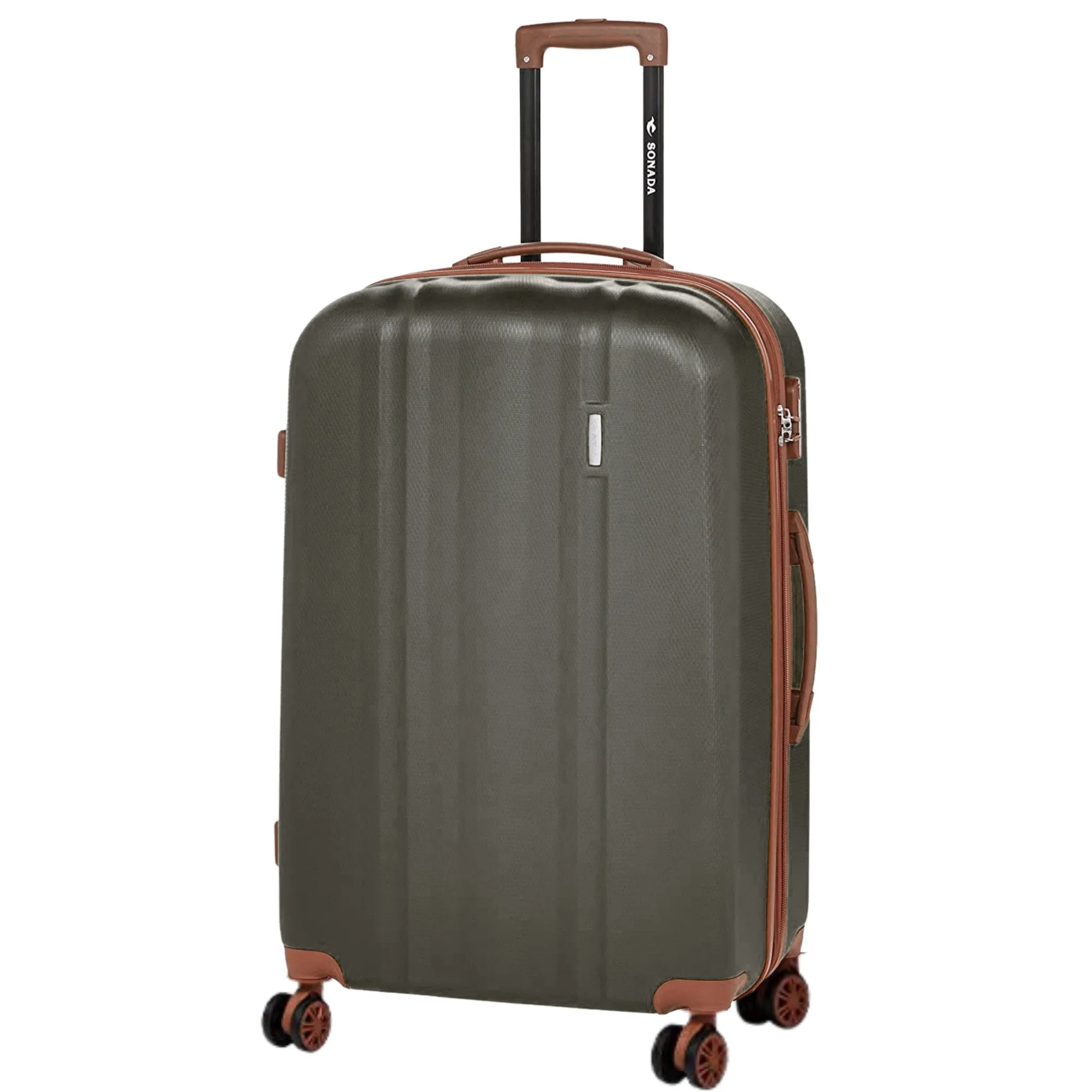 Upright Suitcases Trolley Set of 3 - Dark Grey