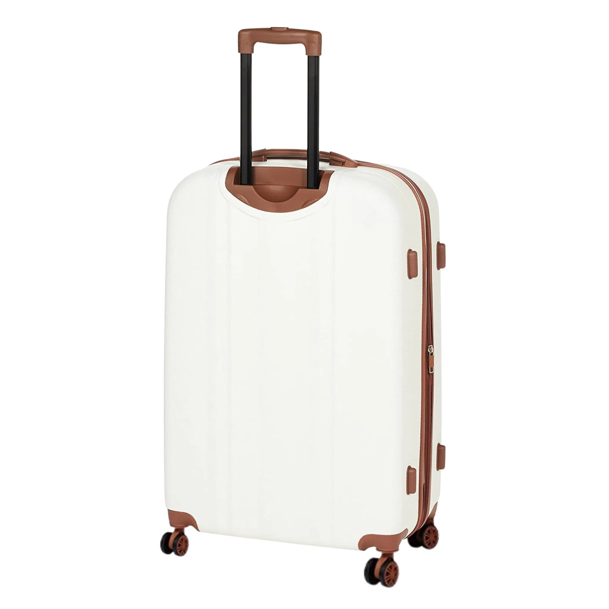 Upright Suitcases Trolley Set of 3 - White