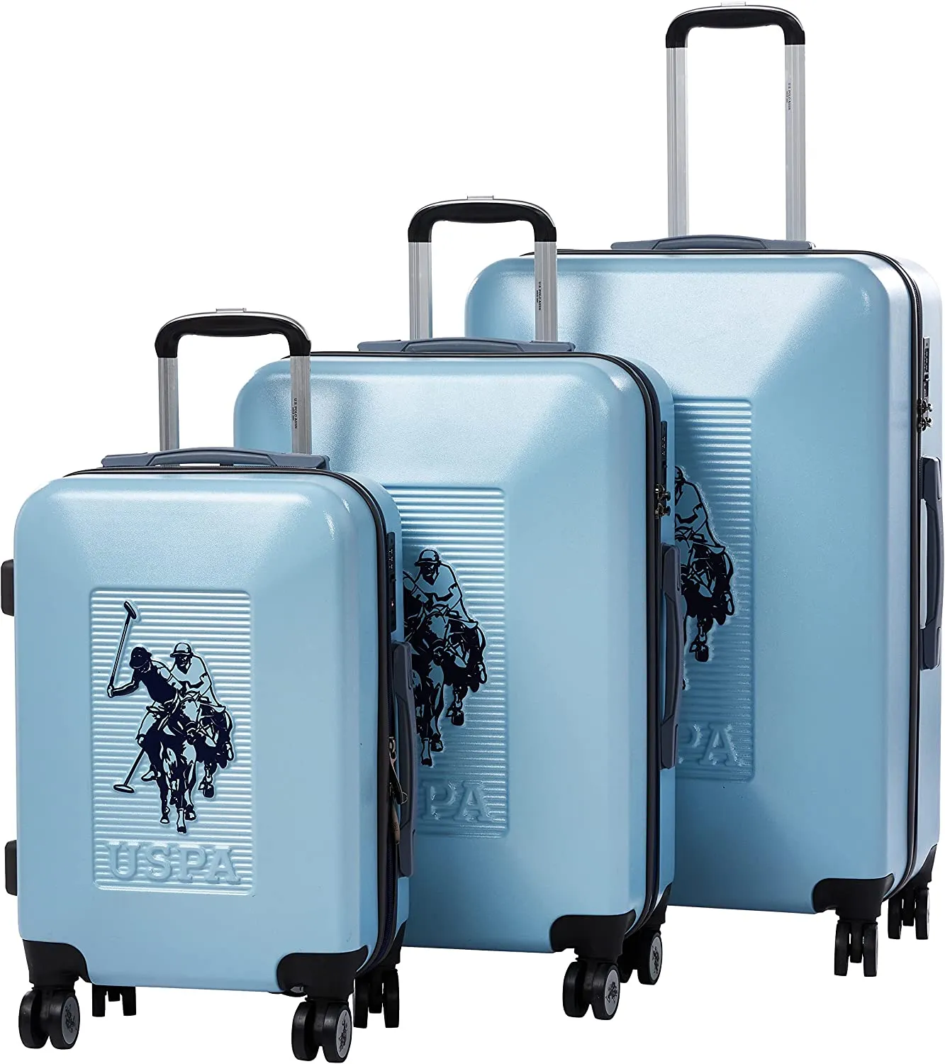 U.S POLO ASSN Hardsuitcase Set of 3-Navy