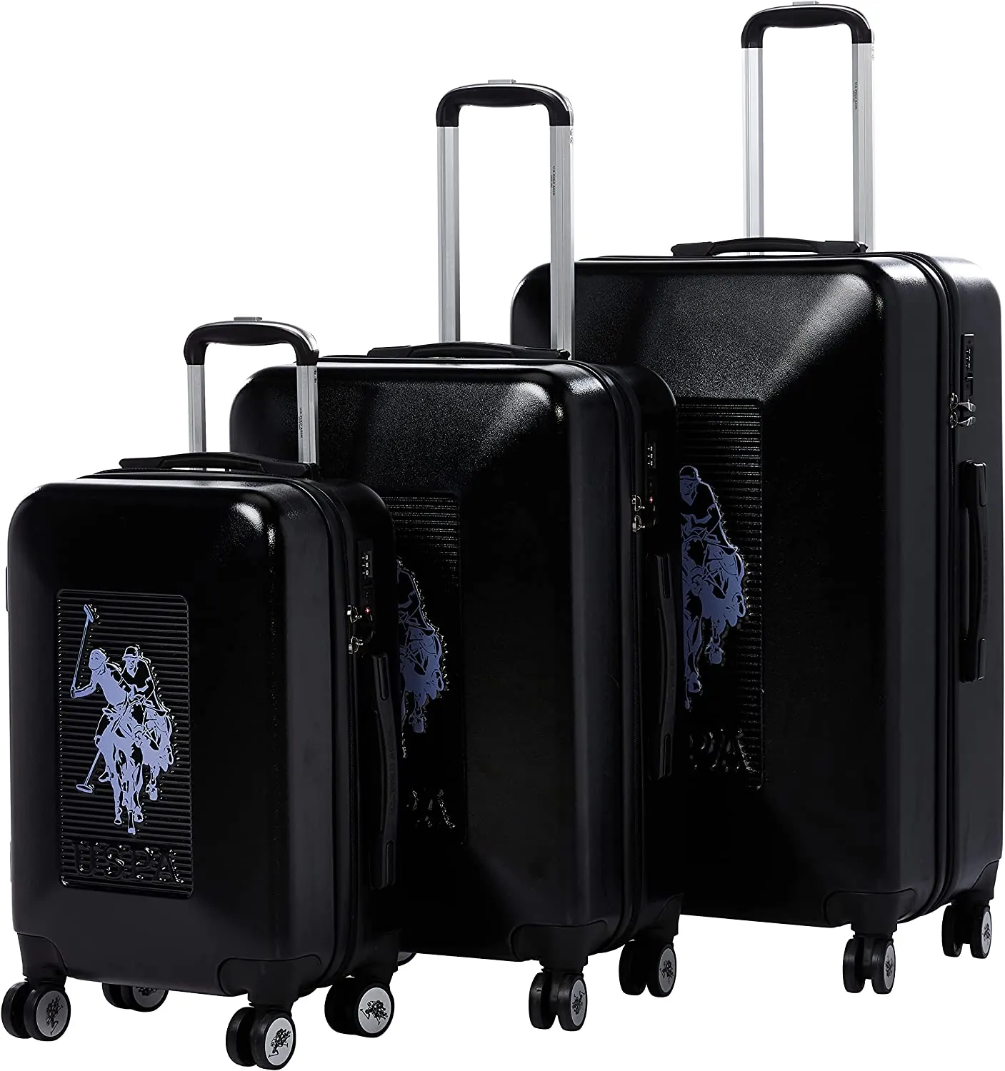 U.S POLO ASSN Hardsuitcase Set of 3-Navy