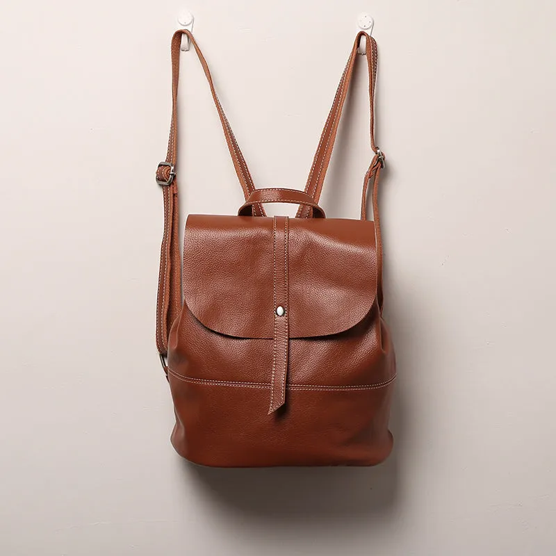 Vintage Leather Womens Backpack Purse Cool Backpacks for Women