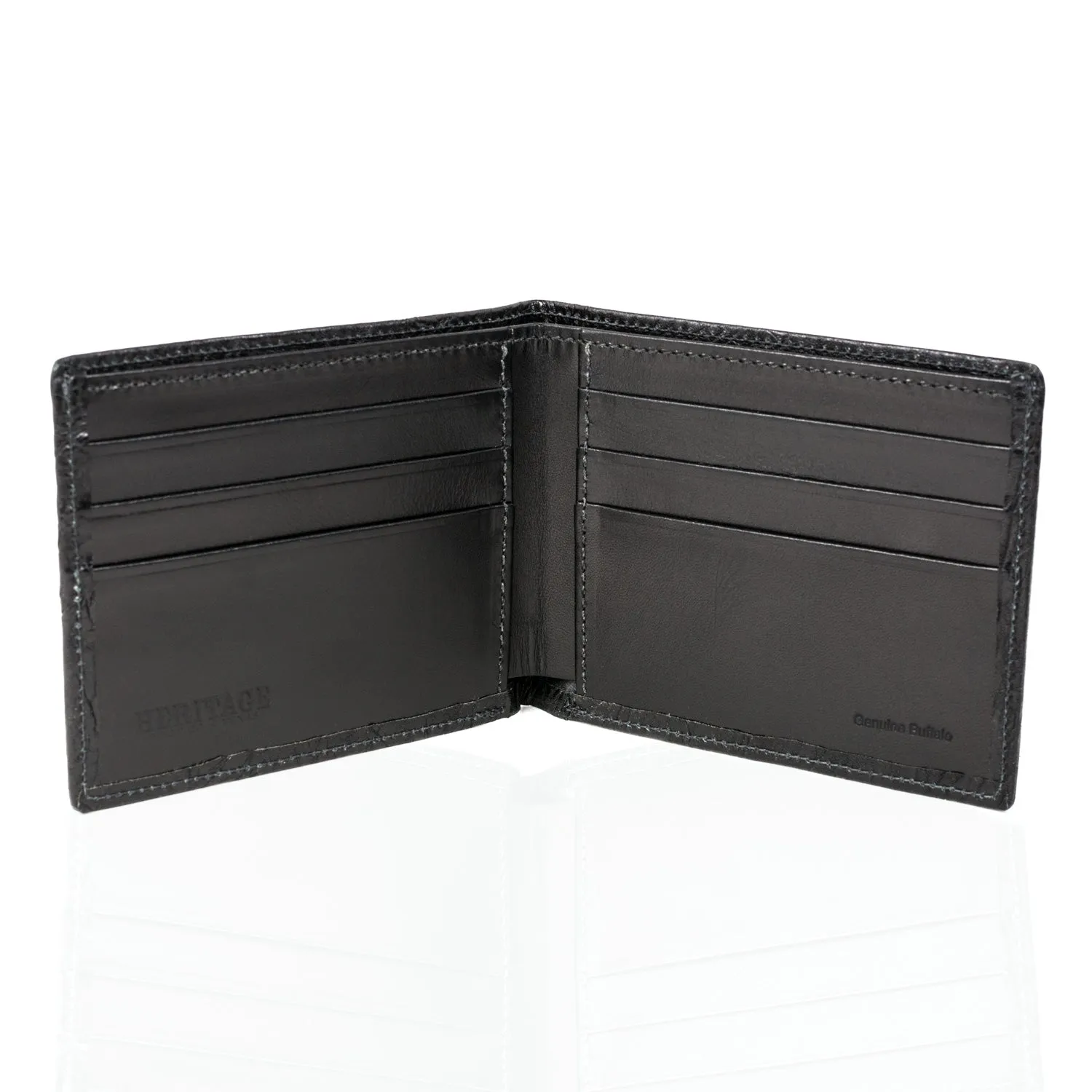 Wallet in Black Buffalo