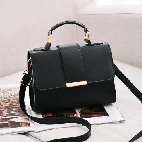 Women Fashion Leather Handbags PU Small Flap Crossbody Messenger Bags