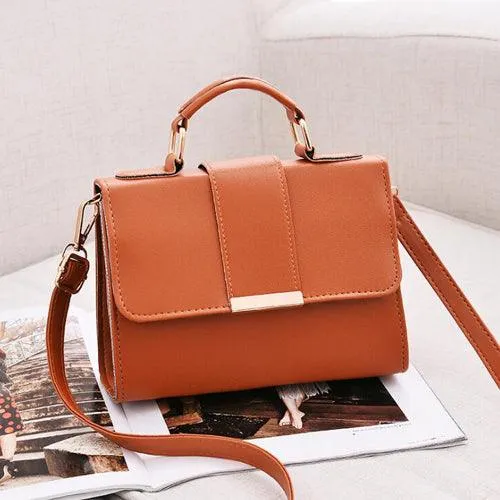 Women Fashion Leather Handbags PU Small Flap Crossbody Messenger Bags