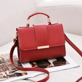 Women Fashion Leather Handbags PU Small Flap Crossbody Messenger Bags