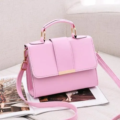 Women Fashion Leather Handbags PU Small Flap Crossbody Messenger Bags