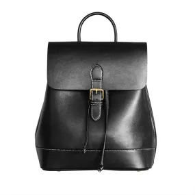 Womens Black Leather Backpack Purse Cute Backpacks for Women