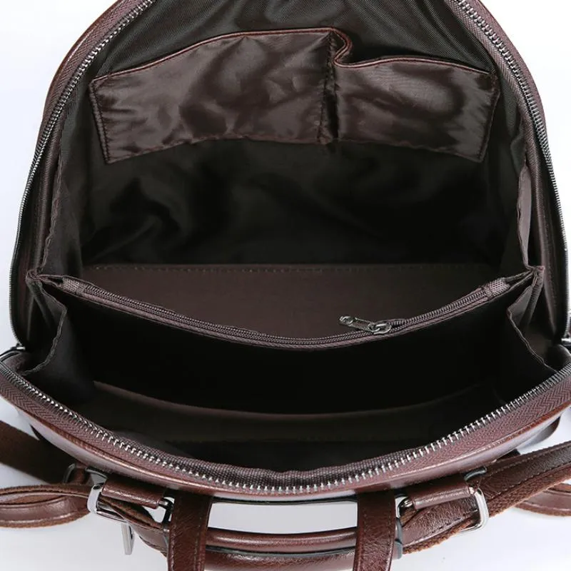 Women's Large Capacity Leather Backpack | Shoulder Bag