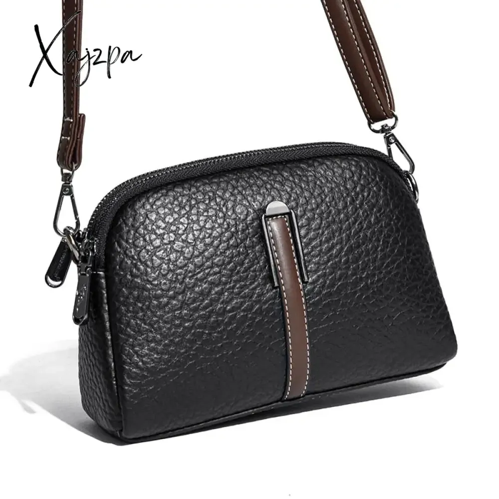 Xajzpa - Cowhide Bag New Crossbody Bags For Women Women's Leather Soft Leather Zero Wallet Fashion Versatile Messenger Bags For