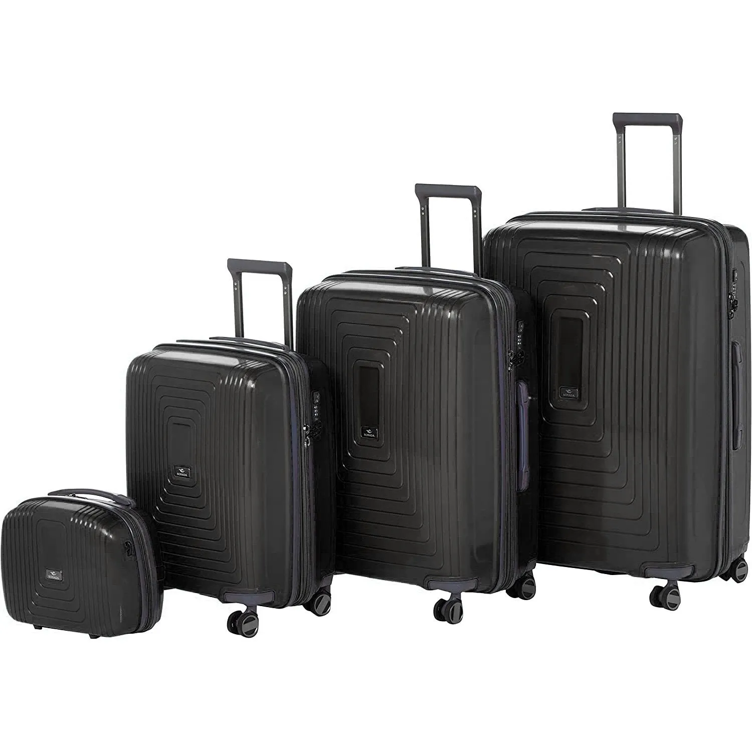 York Hardcase Luggage Set of 4 - Red