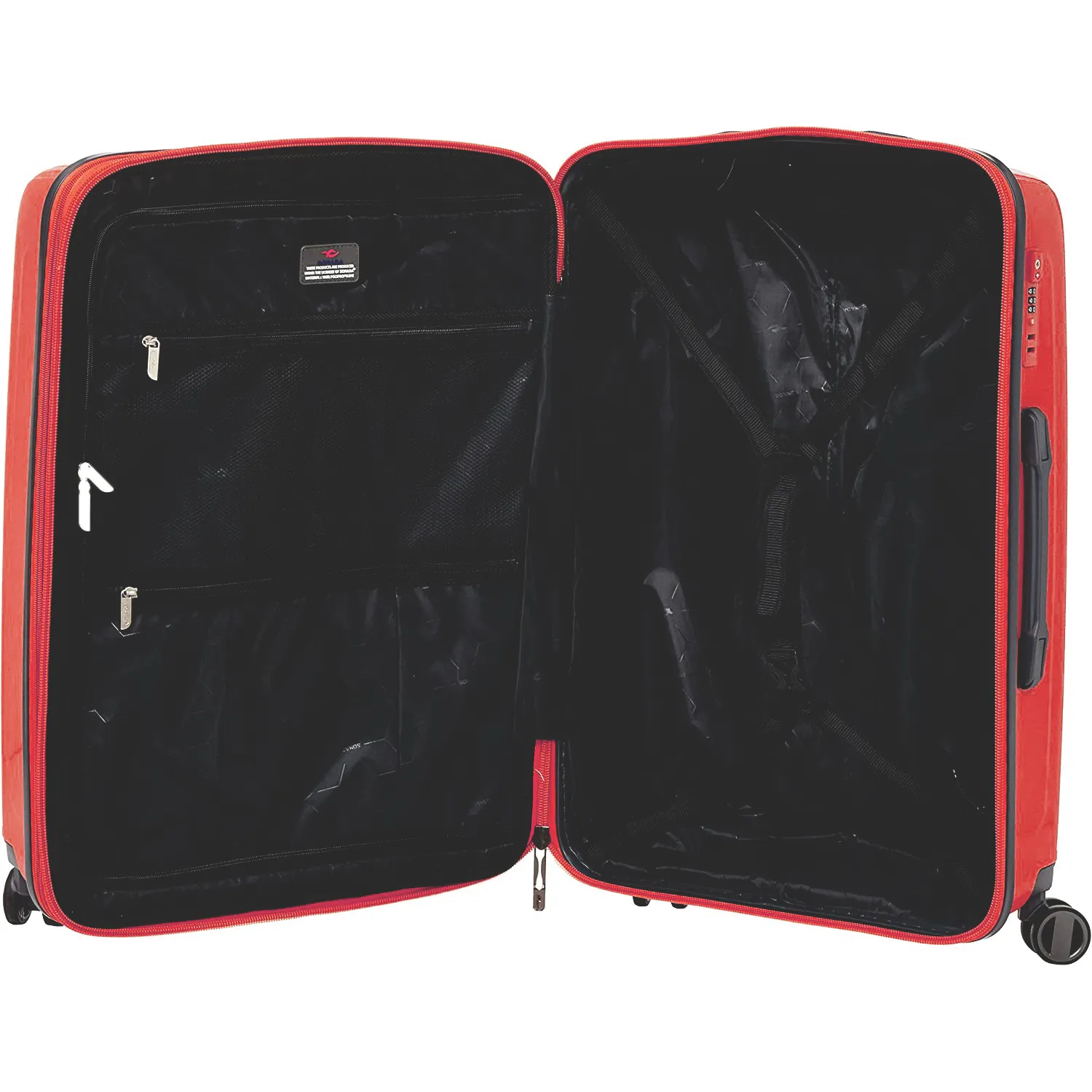 York Hardcase Luggage Set of 4 - Red