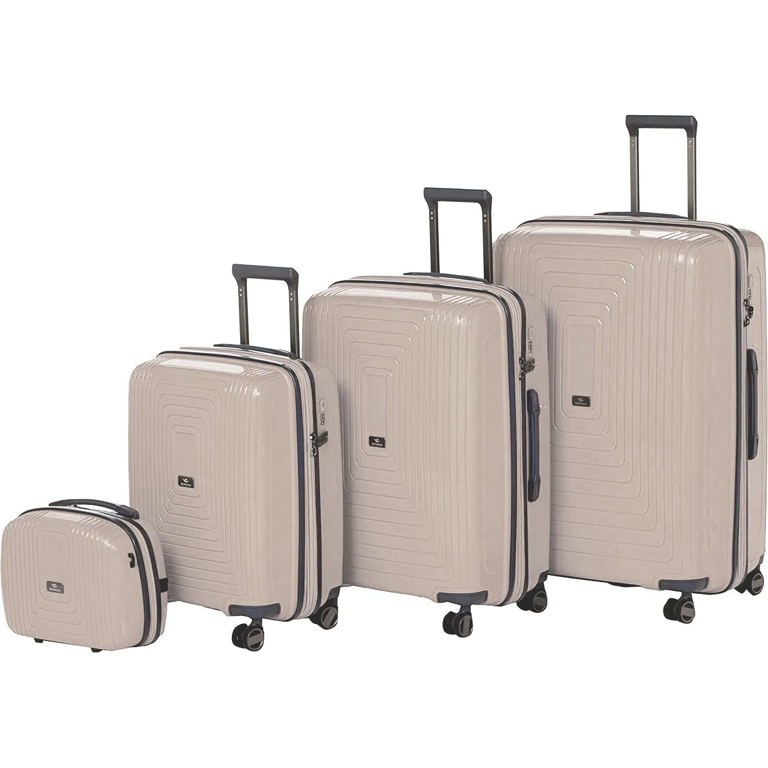 York Hardcase Luggage Set of 4 - Red