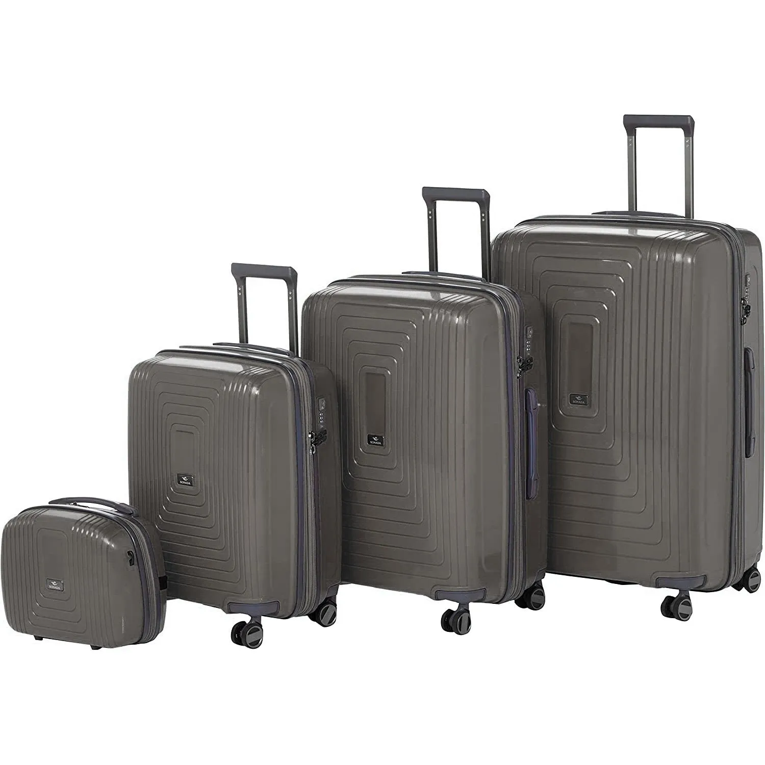 York Hardcase Luggage Set of 4 - Red